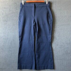 J Crew Reimagined Hayden Kickout Crop Pants Navy Blue Trousers - Women's Size 4